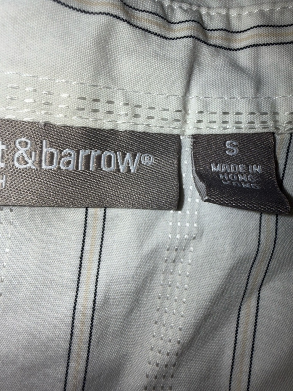 croft & barrow White Striped Button-Up Shirt - Picture 5 of 6